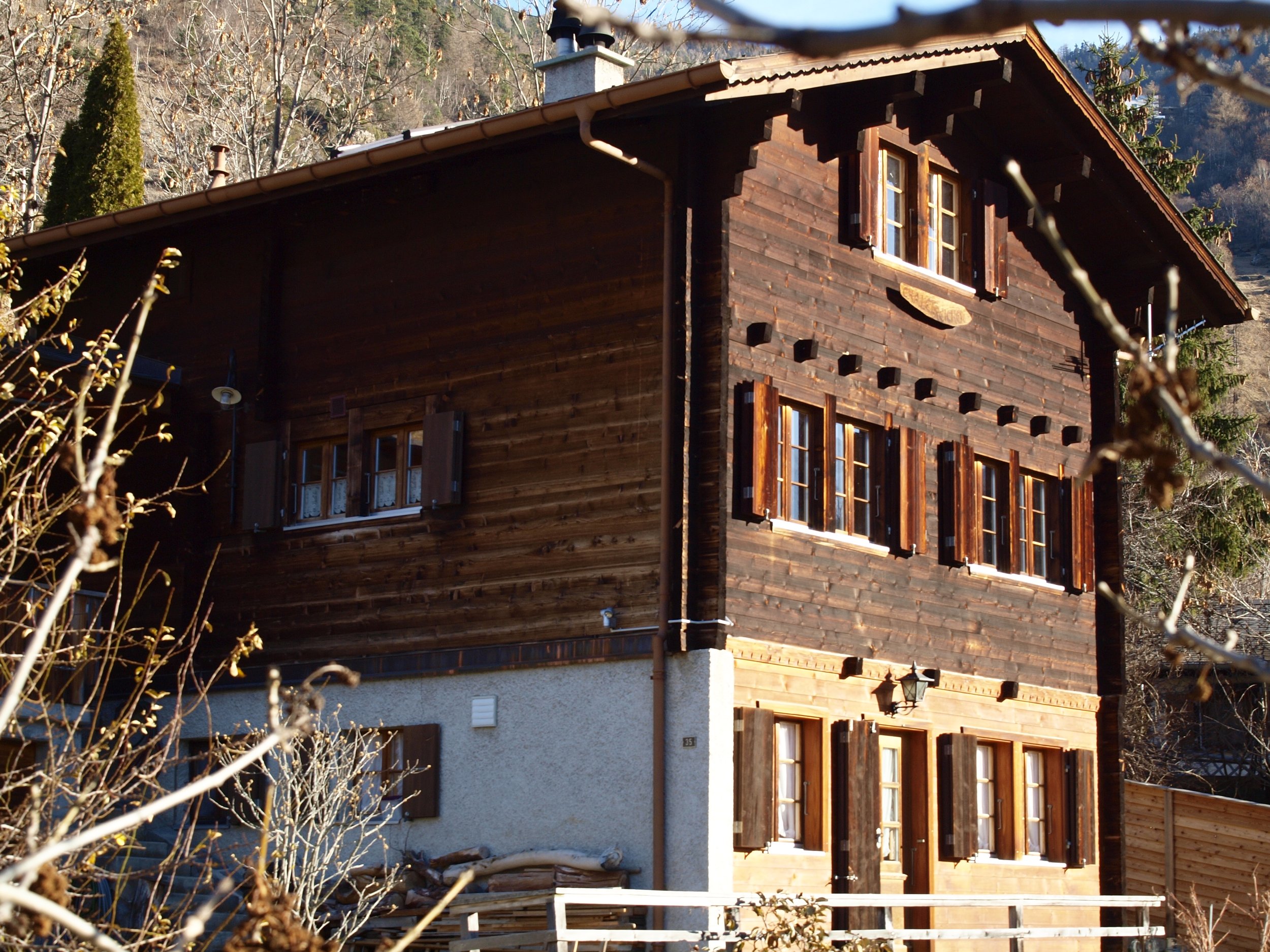 Chalet Reichen Seitenansicht